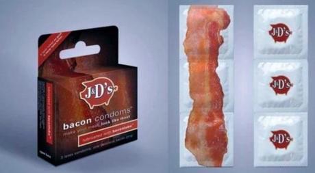 Bacon inspired Condoms