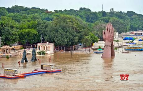 Varanasi flooding 2024 !!  -  Namo Ghat