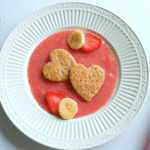 Heart Shaped Banana Oats Pancakes