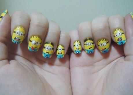 Minions Nail Art