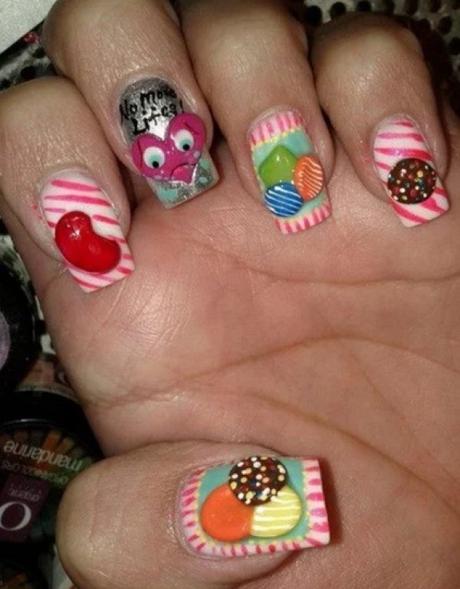 Candy Crush Nail Art