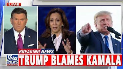 Fox News gives Donald Trump a wide-open platform that allows him to blame Harris and Biden, with no evidence, for would-be assassins targeting him