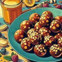 a plate of protein balls