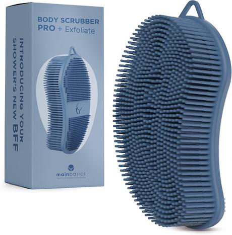 Image: Exfoliating Silicone Body Scrubber Pro 2-in-1 Shower Scrubber