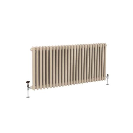 Milano Windsor - Elk Brown Horizontal Traditional Column Radiator - Triple Column - Choice of Size cut out