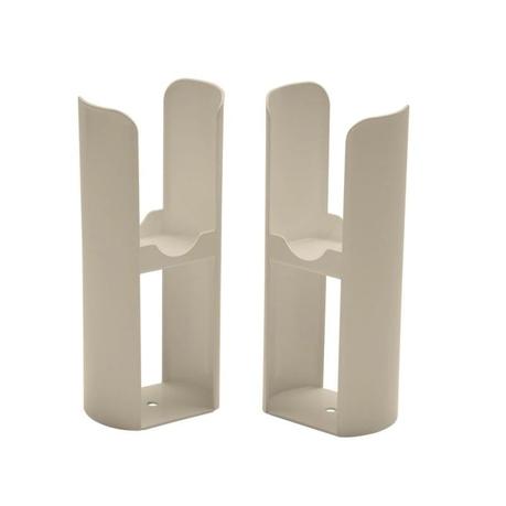 Milano Aruba - Modern Floor-Mounting Radiator Feet - Elk Brown cut out