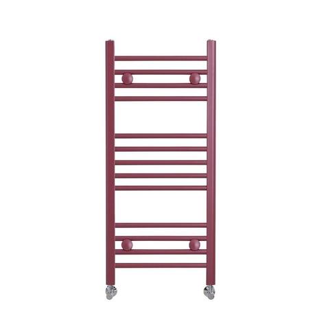 milano ive booth red heated towel rail cut out