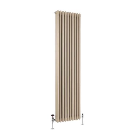 Milano Windsor - Elk Brown 1800mm Vertical Traditional Column Radiator - Triple Column - Choice Of Width cut out