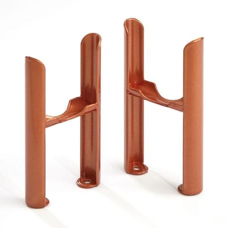 Milano Windsor - Traditional 3 Column Windsor Radiator Feet – Metallic Copper cut out