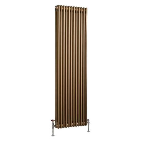 Milano Windsor - Metallic Bronze Vertical Traditional Column Radiator (Triple Column) - Choice of Size cut out