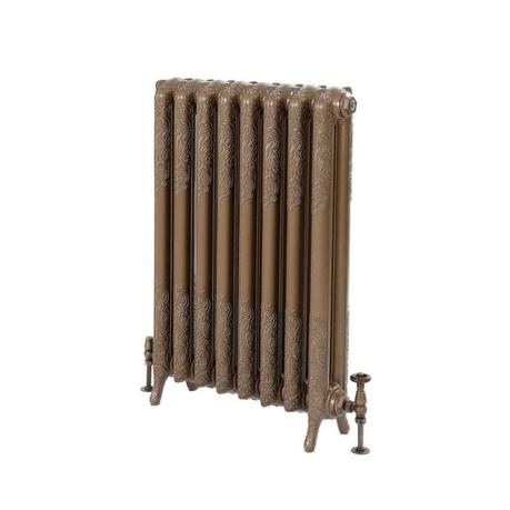 Milano Beatrix - Cast Iron Radiator - 950mm Tall - Burnt Gold - Multiple Sizes Available cut out