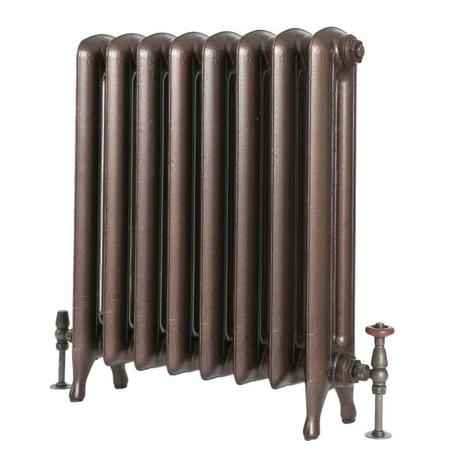 Milano Tamara - Oval Column Cast Iron Radiator - 760mm Tall - Antique Copper - Multiple Sizes Available cut out