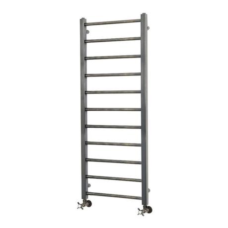 Milano Esk - Dark Gold Stainless Steel Flat Heated Towel Rail - 1200mm x 500mm cut out