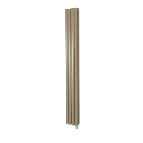 Milano Aruba Electric - Elk Brown Vertical Designer Radiator - Choice of Size, Thermostat and Cable Cover cut out