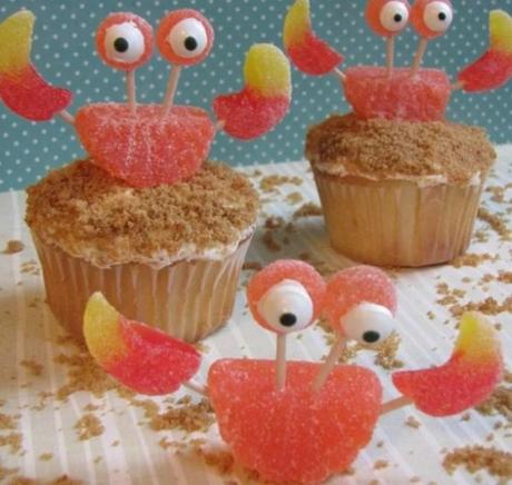 Crab shaped Cupcakes