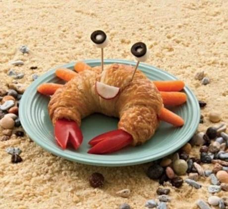 Crab Made from a croissant