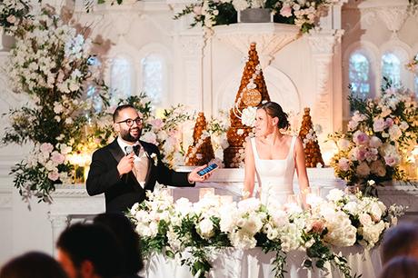 Impossibly pretty wedding with elegant decor at Maison Principale | Sara & Michael