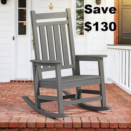 Image: Outdoor Slat Rocking Chair