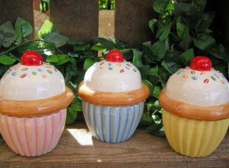 Cupcake Inspired Storage Bowls