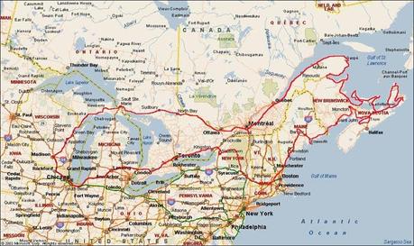 Maritimes Route Map