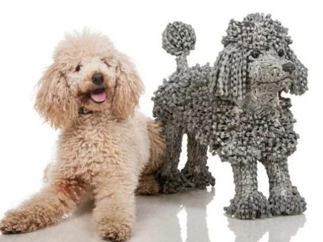 Dog Made of Bicycle Chains