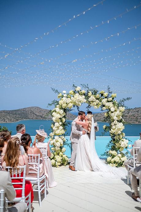 Timeless elegant wedding on the coast of Crete  | Emma & Jack