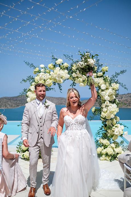 Timeless elegant wedding on the coast of Crete  | Emma & Jack