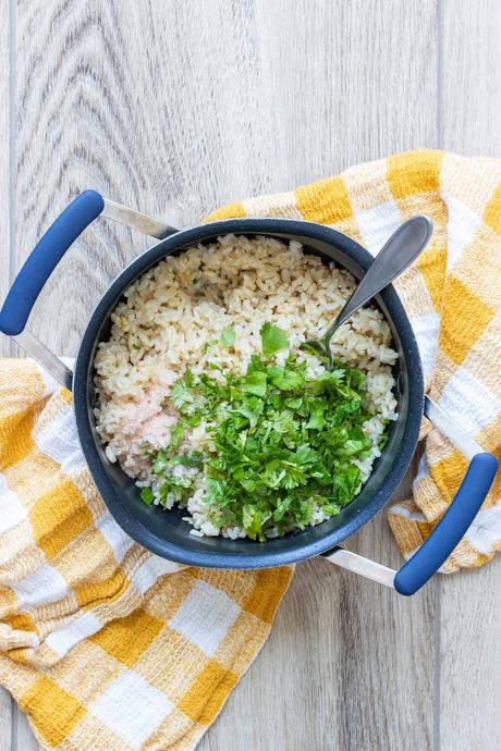 4 Ingredient Cilantro Lime Rice (Rice Cooker Recipe)