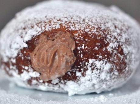 Chocolate Cream-Filled Yeast-Raised Doughnuts