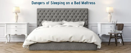 sleeping on a bad mattress