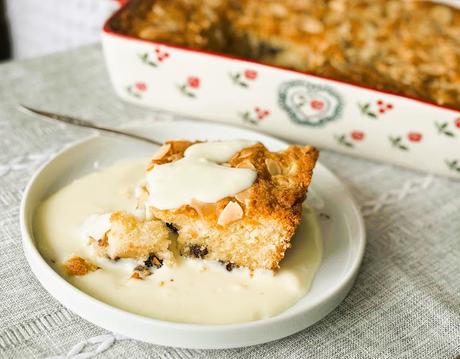 Pear Pudding with Custard