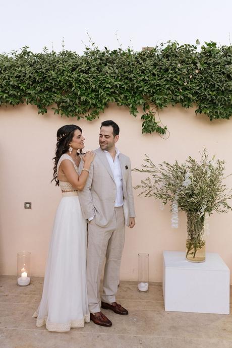 Intimate summer wedding with a Greek influence | Christina & Nikos