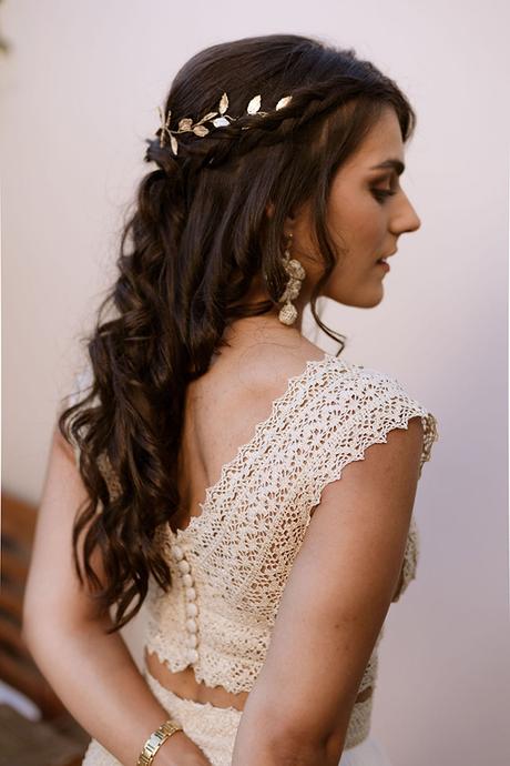 Intimate summer wedding with a Greek influence | Christina & Nikos