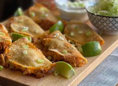 Crispy Shredded Chicken Tacos