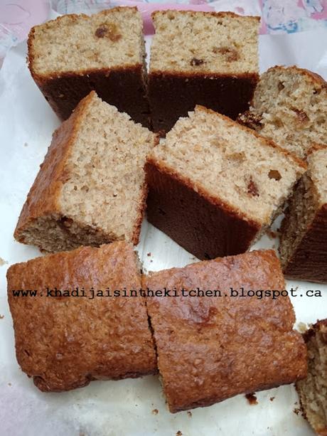 GÂTEAU À LA FARINE DE BLÉ COMPLET, À LA BANANE ET AUX FIGUES SÉCHÉES / WHOLE WHEAT FLOUR DRIED FIGS BANANA CAKE / BIZCOCHO DE HARINA INTEGRAL, HIGOS SECOS Y PLÁTANO / كيك دقيق القمح و الموز و التين المجفف