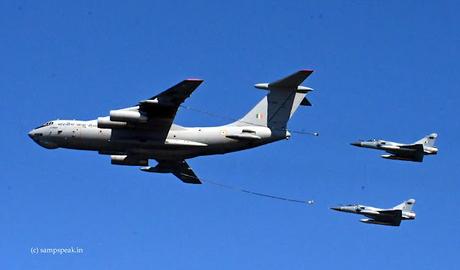 might of IAF on display at Marina ~  interesting Ilyushin !!