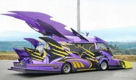 Batman themed Modified Japanese Van