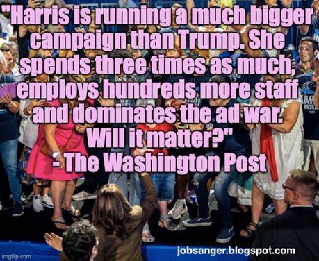 Harris Is Out-Spending Trump And Has A Bigger Campaign - Will It Matter?