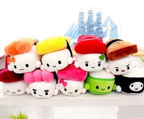 Sushi Friends Stuffed Plush Toy Pillows