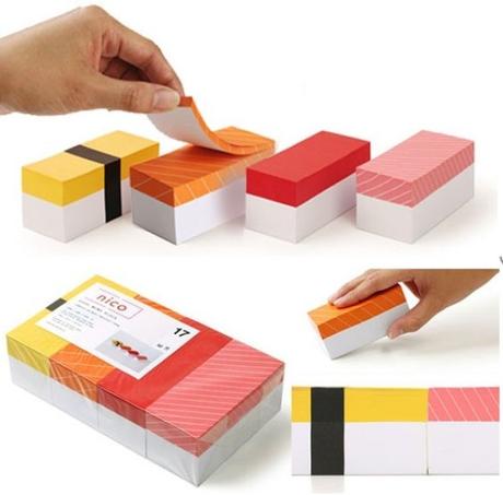 Sushi Themed Memo Blocks/post it notes