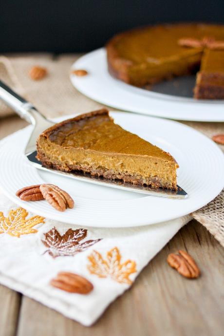 Vegan Pumpkin Pie With Pecan Crust