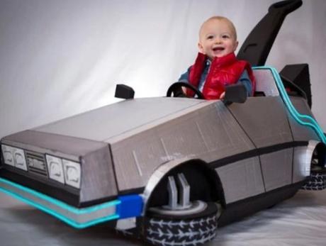 DeLorean baby buggy