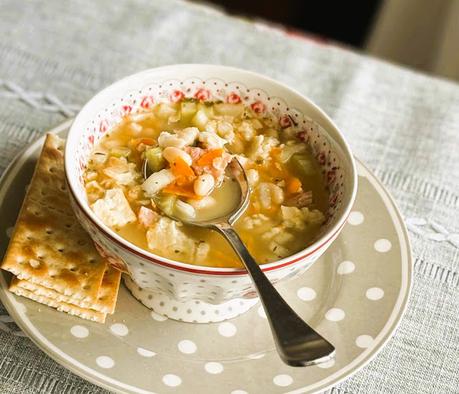 Easy Crockpot Ham & Bean Soup