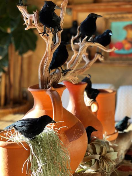 Fall Decor With A Sprinkling of Halloween