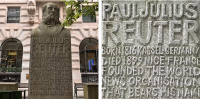 Sir George Peabody and Paul Julius Baron Von Reuter – marvellous memorials