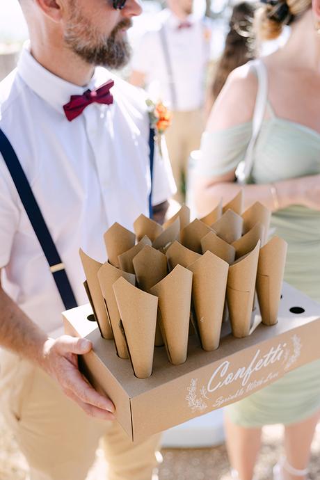 Boho seaside wedding with macrame and pampas grass | Charlotte & Conor