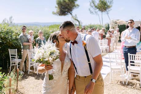 Boho seaside wedding with macrame and pampas grass | Charlotte & Conor