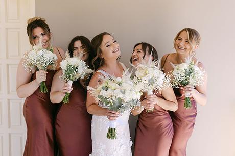 Boho seaside wedding with macrame and pampas grass | Charlotte & Conor