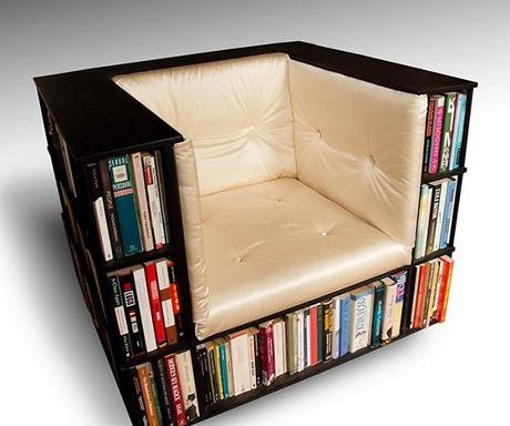 Book Storage Arm Chair