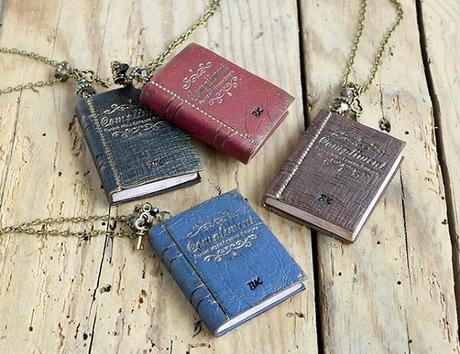 Mini Book Necklace